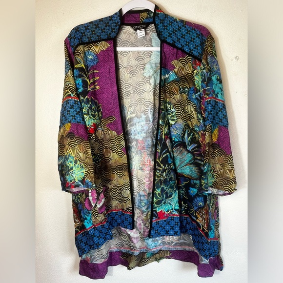 CITRON Santa Monica Magical Butterfly Kimono Top Size M - Picture 3 of 7